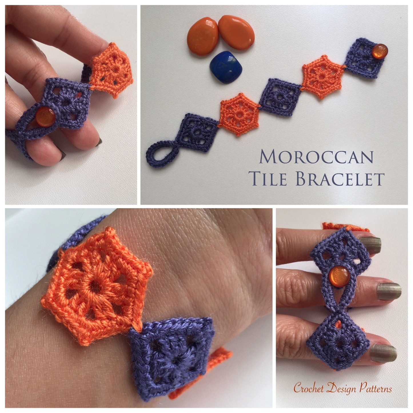 Bracelets for women e-book | 6 Crochet pdf patterns