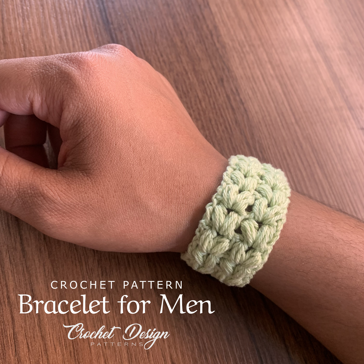 TopG Bracelet for Men -pdf crochet pattern-