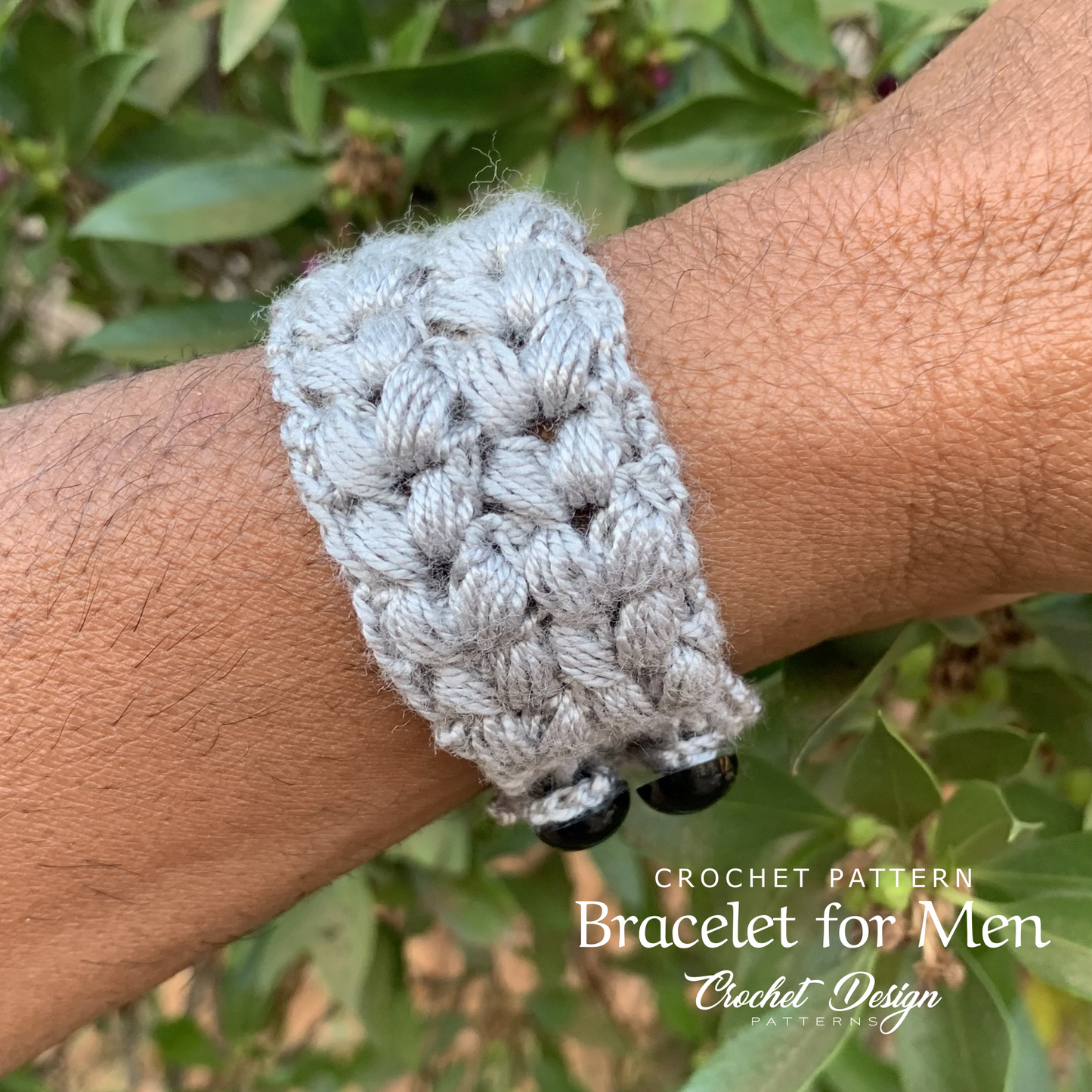 TopG Bracelet for Men -pdf crochet pattern-