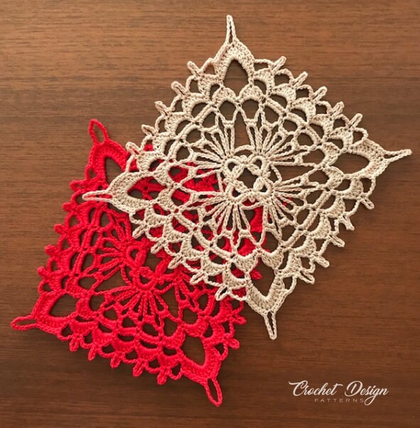 Crochet granny Lace Square Pdf Pattern
