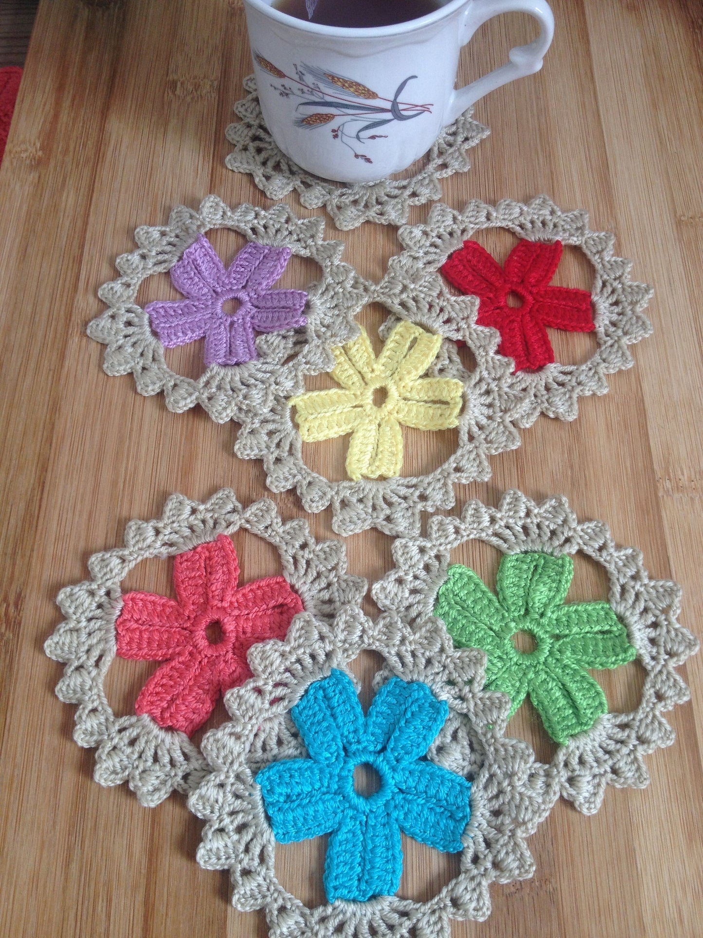 Crochet star coaster / Doily - Pdf Crochet Pattern