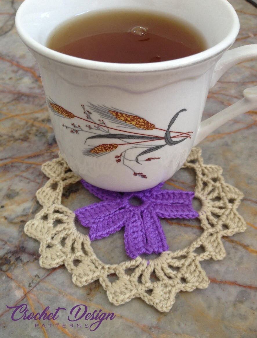 Crochet star coaster / Doily - Pdf Crochet Pattern