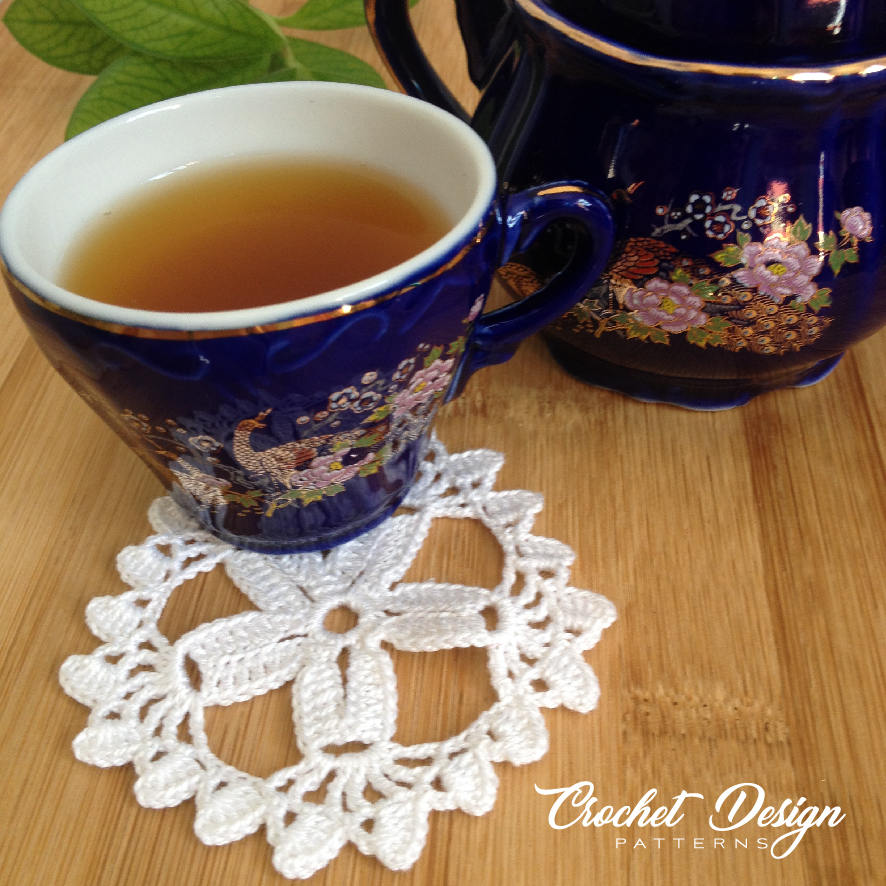 Crochet star coaster / Doily - Pdf Crochet Pattern