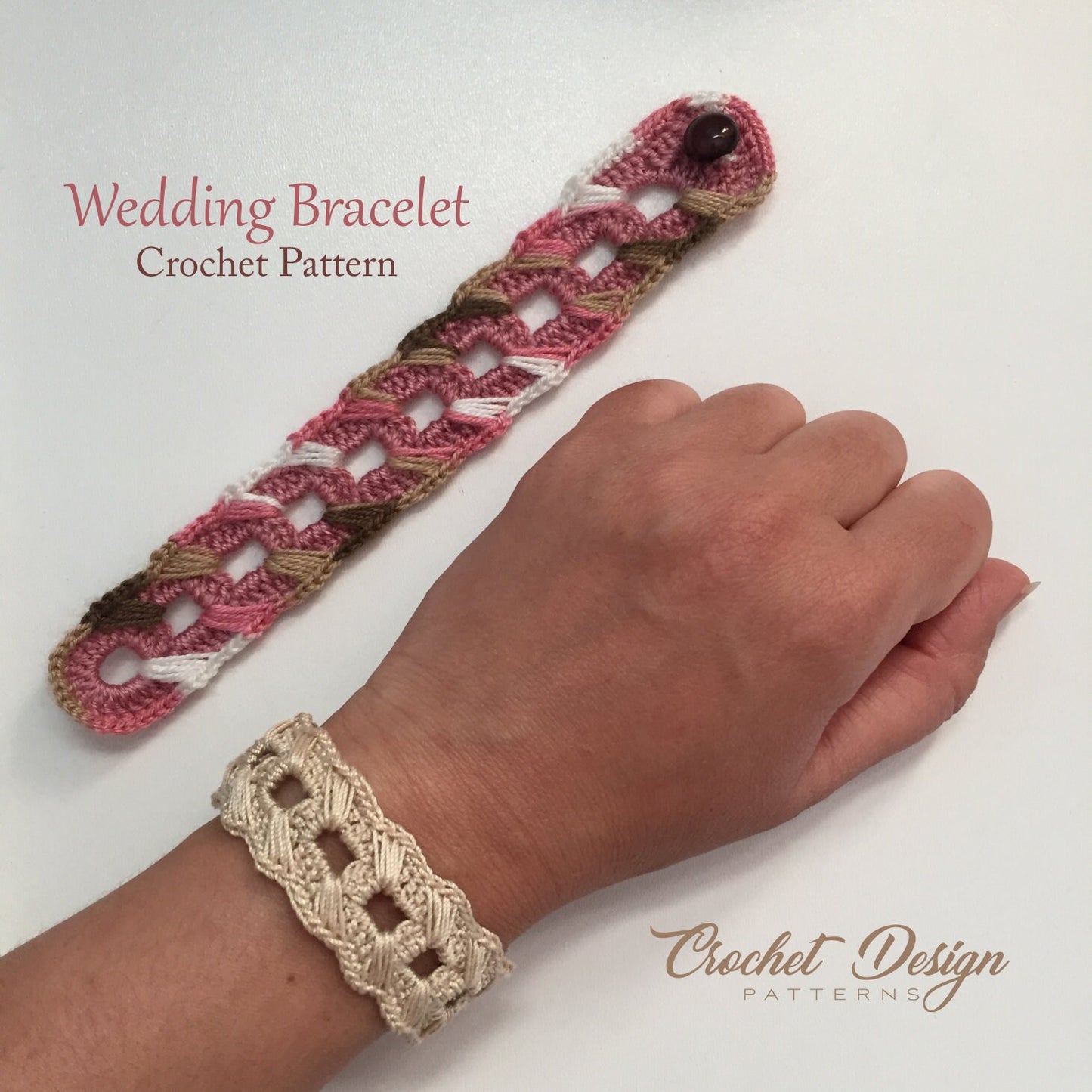 Crochet wedding bracelet/cuff | crochet pdf pattern