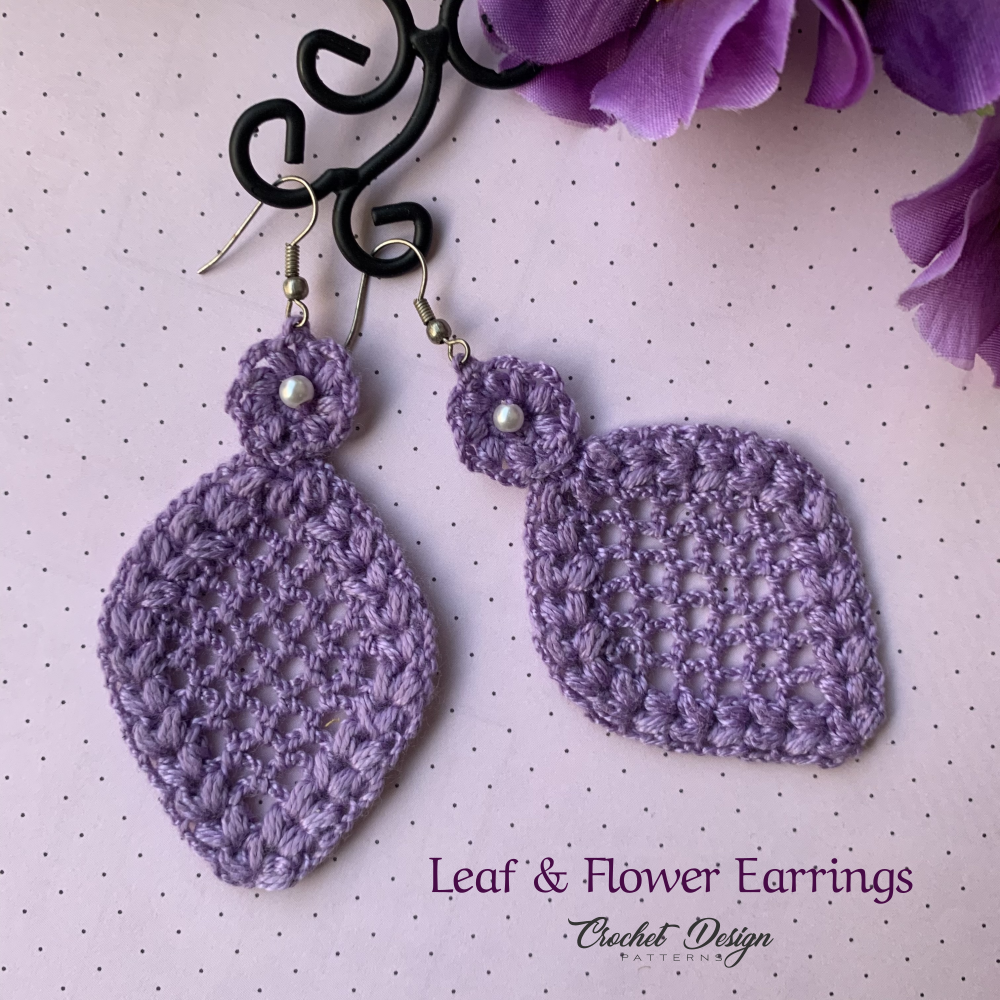 12 Crochet Earring Patterns – 75% Off Flash Sale!