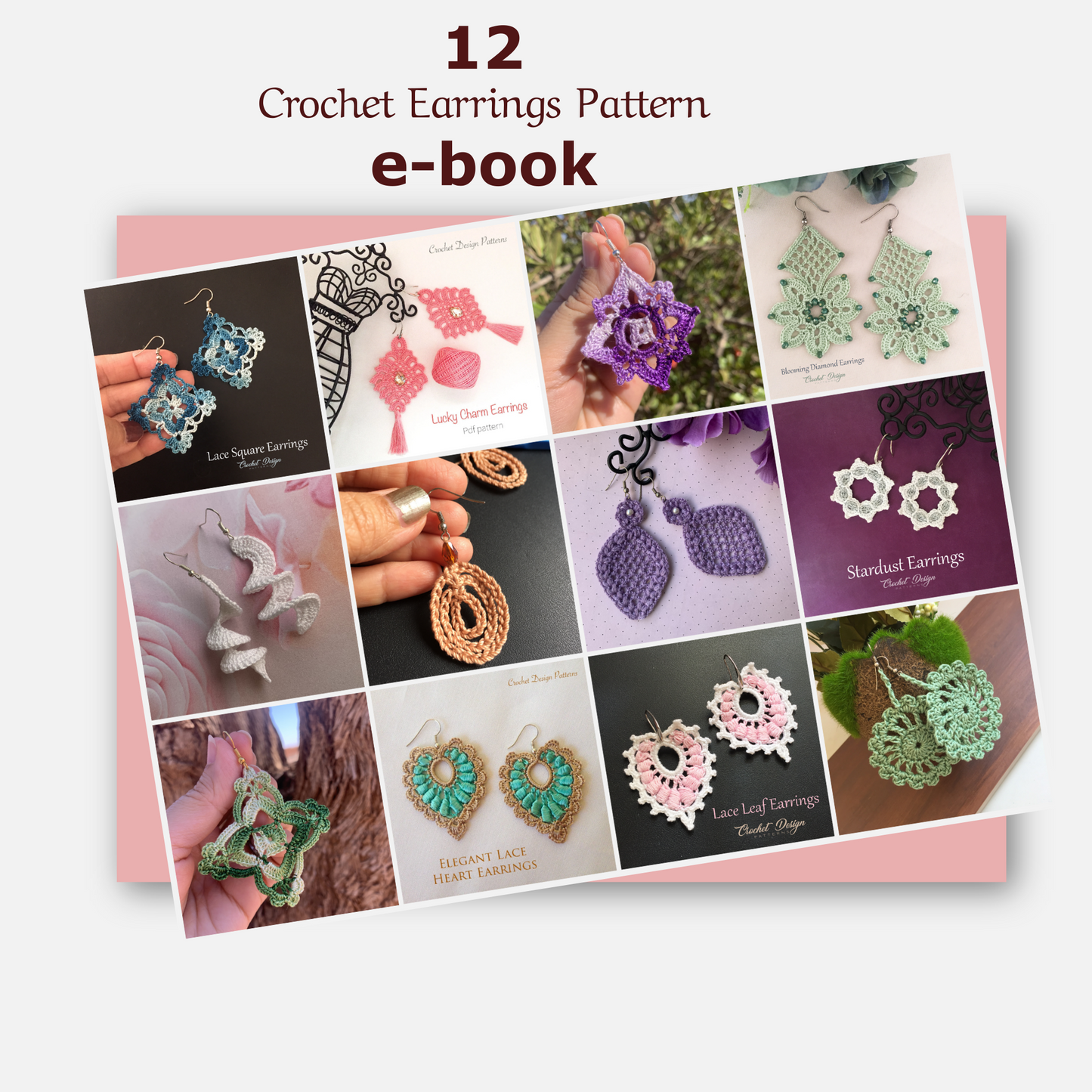 24 crochet Patterns for Earrings and Bracelets