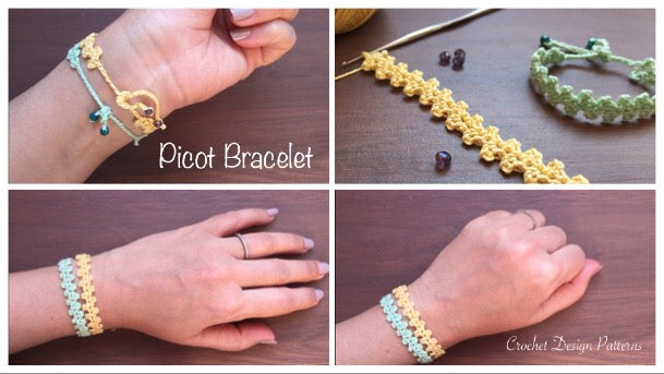 Bracelets for women e-book | 6  Crochet pdf patterns