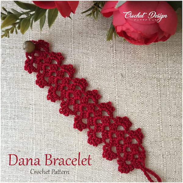 Dana bracelet crochet pattern