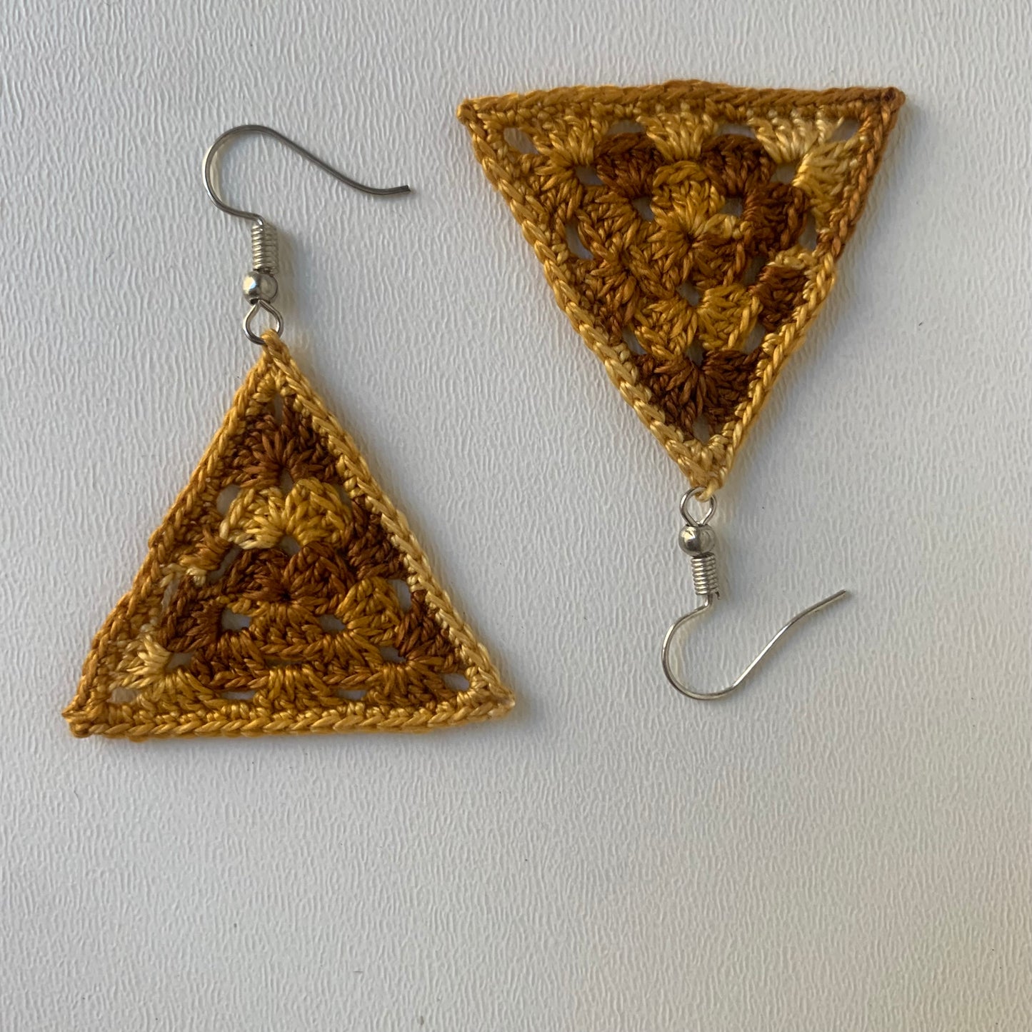 Granny Triangle Earrings | Crochet Pattern