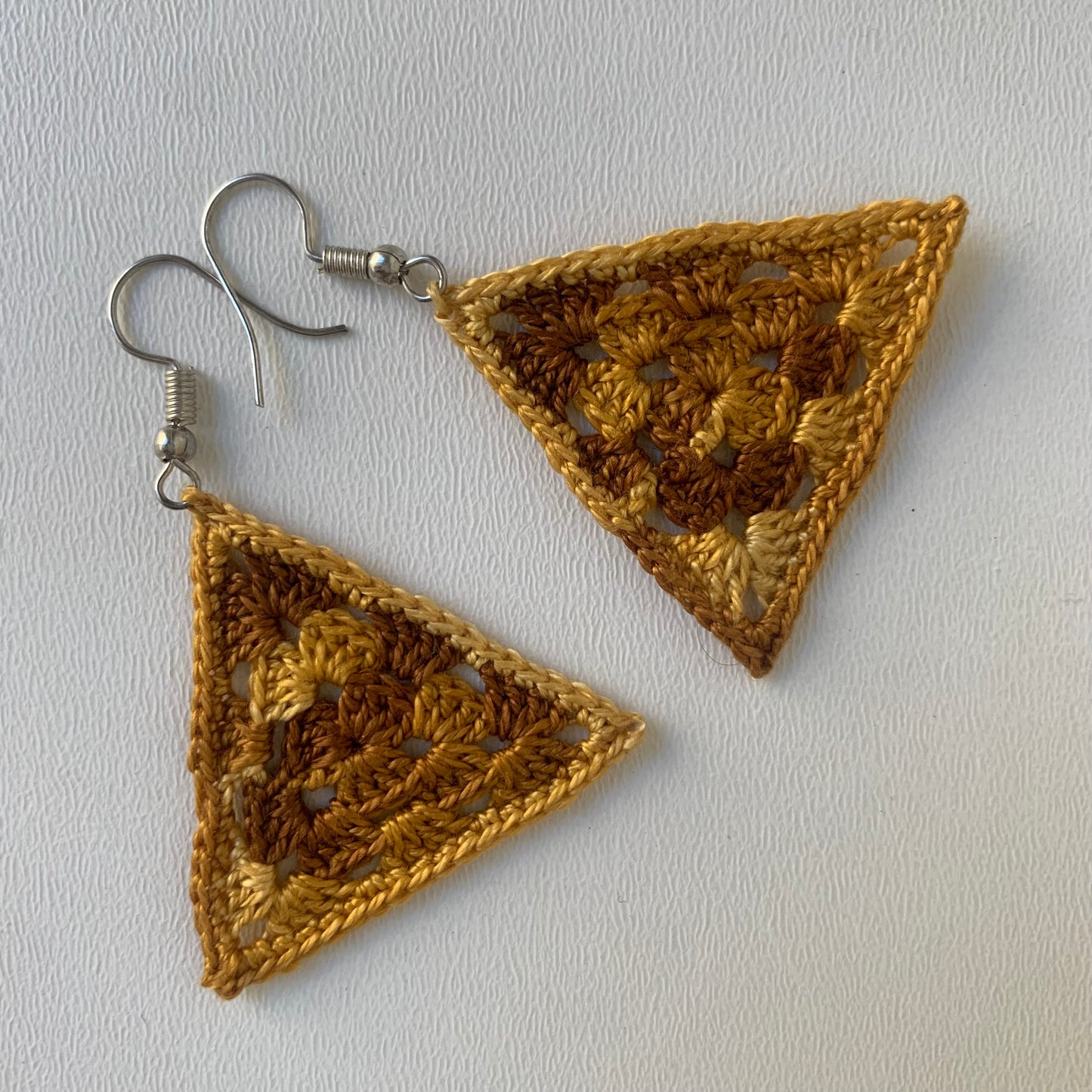 Granny Triangle Earrings | Crochet Pattern