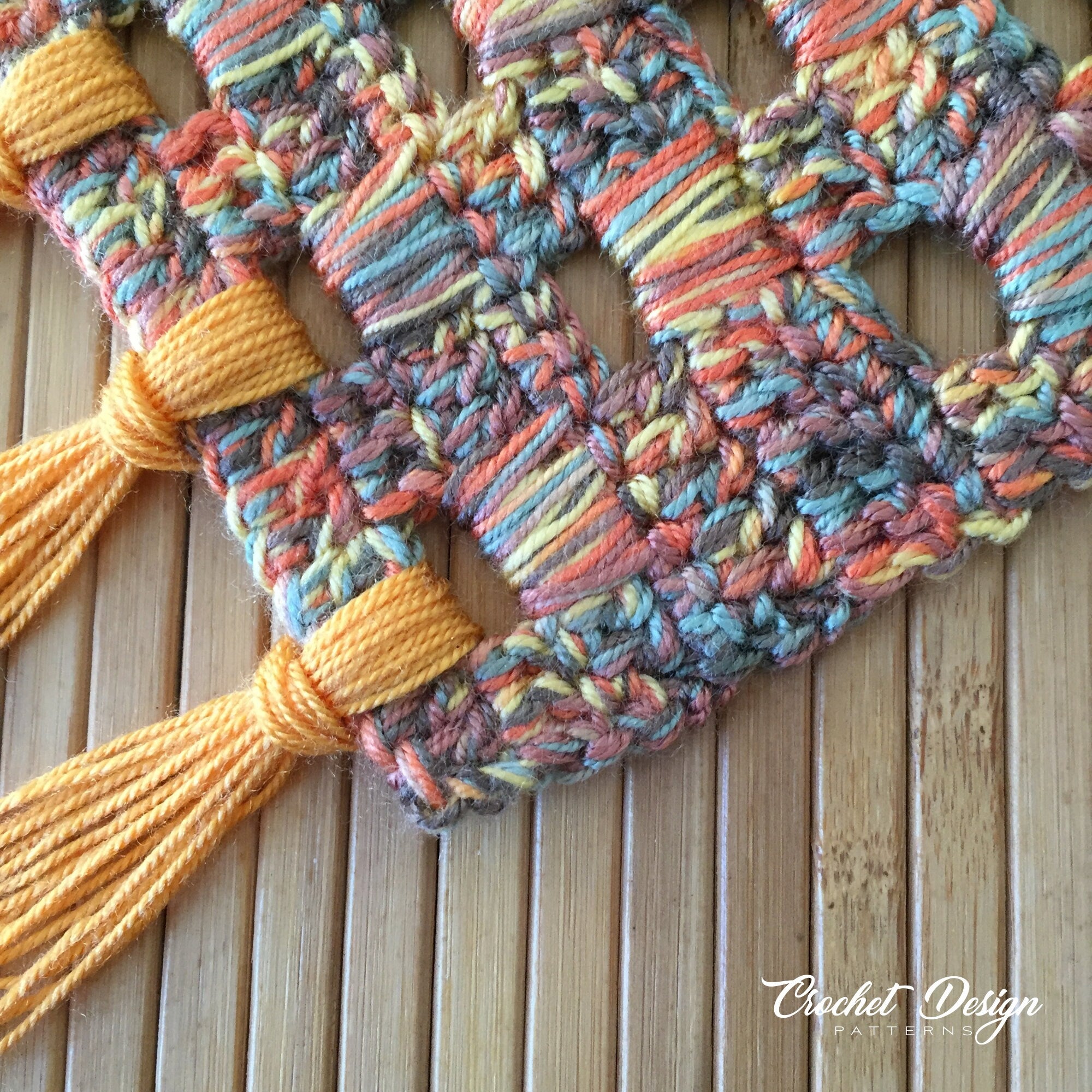 Crochet Rug Coaster Mug Rug / Coaster with Fringes | Crochet pdf pattern – Crochet Design ...