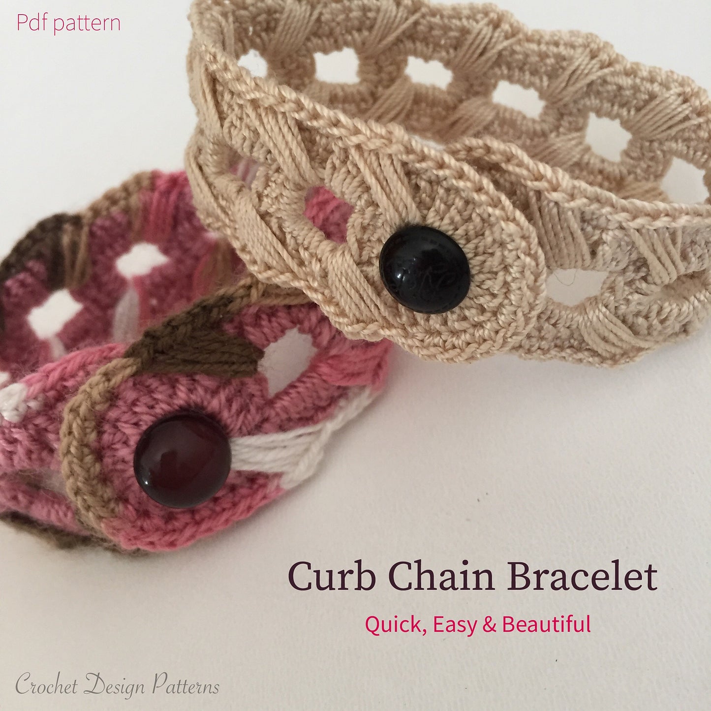 bracelet for men Crochet pattern