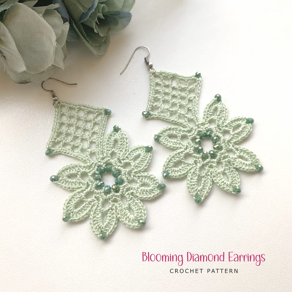 12 Crochet Earring Patterns | PDF Bundle + Free Gift