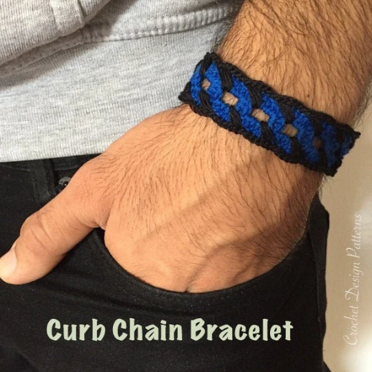 bracelet for men Crochet pattern