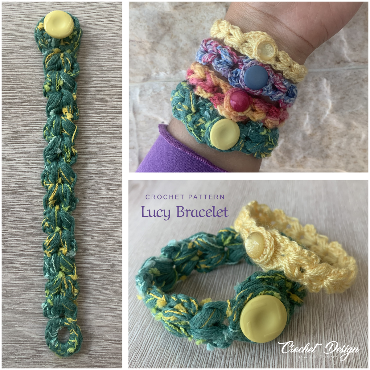 Lucy Bracelet Crochet Pattern – Crochet Design Patterns