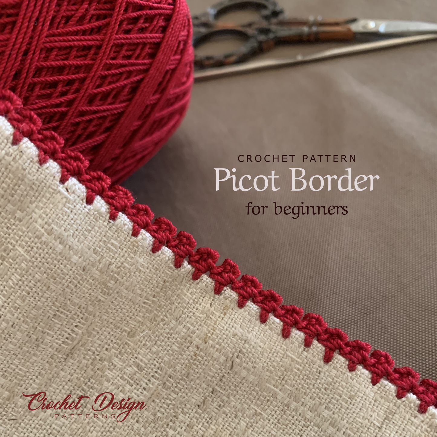 Picot mini border | Crochet pattern