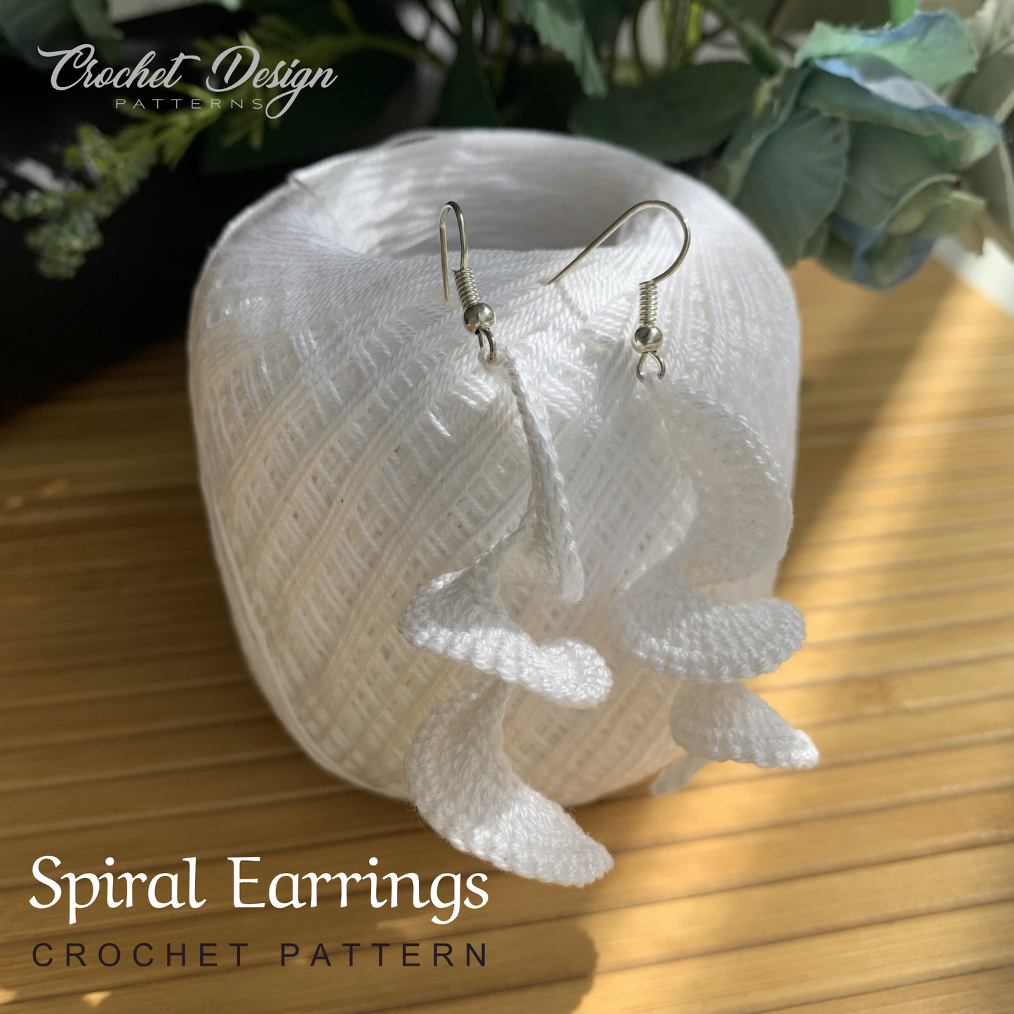 Spiral Earrings | Pdf crochet pattern for beginners