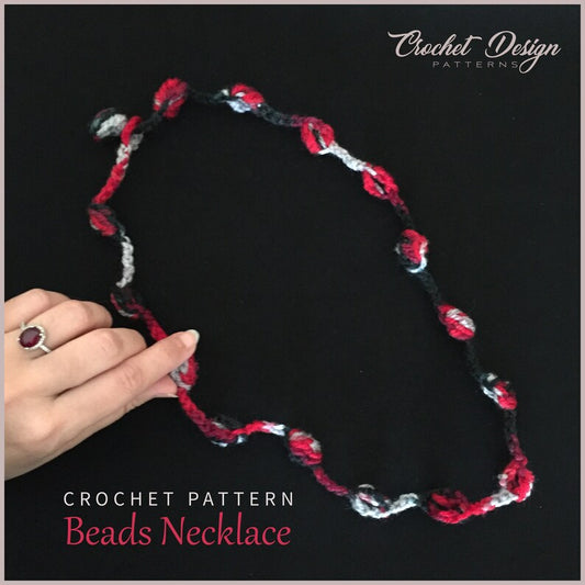 Crochet Bobble necklace | pdf pattern