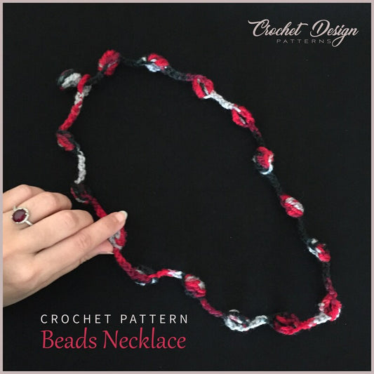 Crochet Bobble necklace | pdf pattern