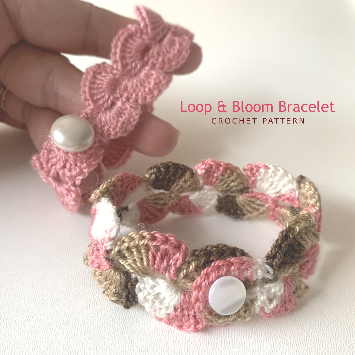 Loop and Bloom Bracelet  – Easy Beginner | Crochet Pattern