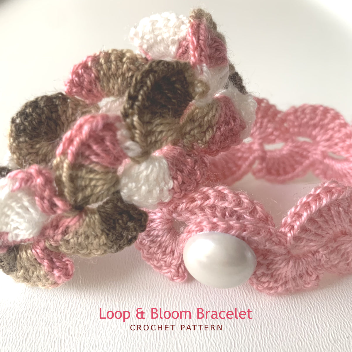 Loop and Bloom Bracelet  – Easy Beginner | Crochet Pattern