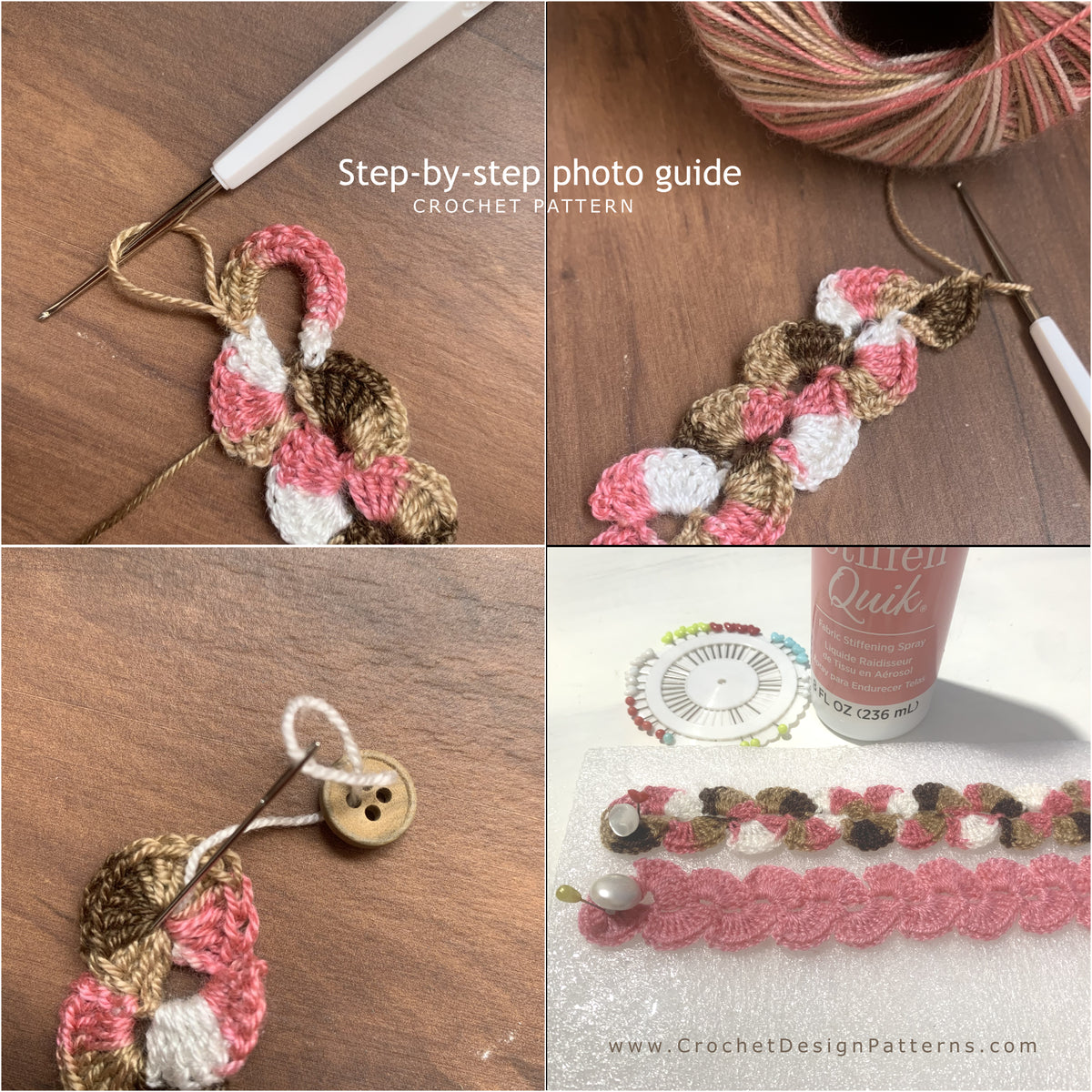 Loop and Bloom Bracelet  – Easy Beginner | Crochet Pattern
