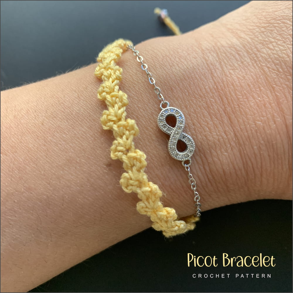 Picot Bracelet Crochet Pattern