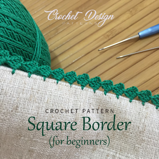 Square mini border | Crochet Pattern